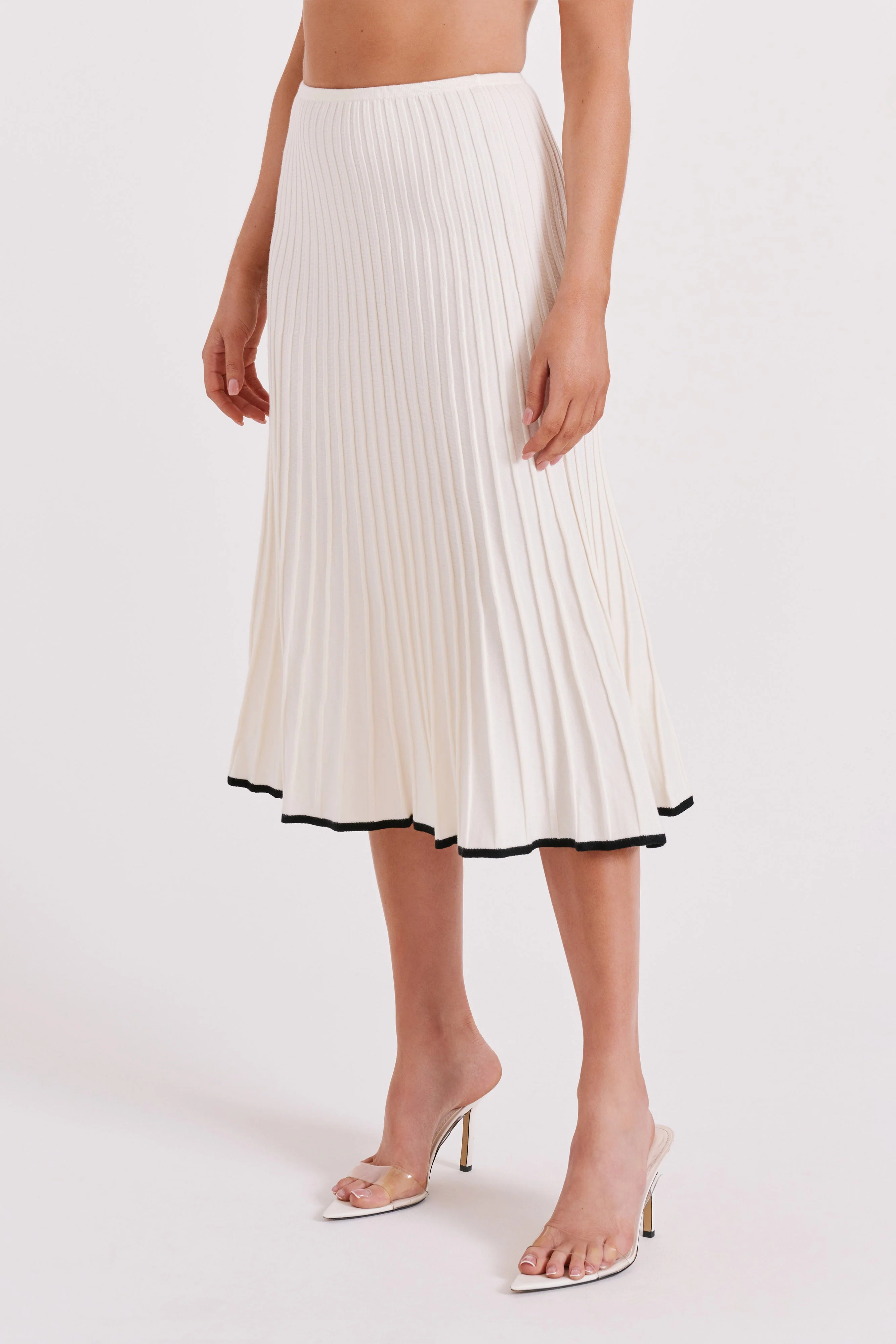 Valeria | Knitted Crop Top Skirt Set