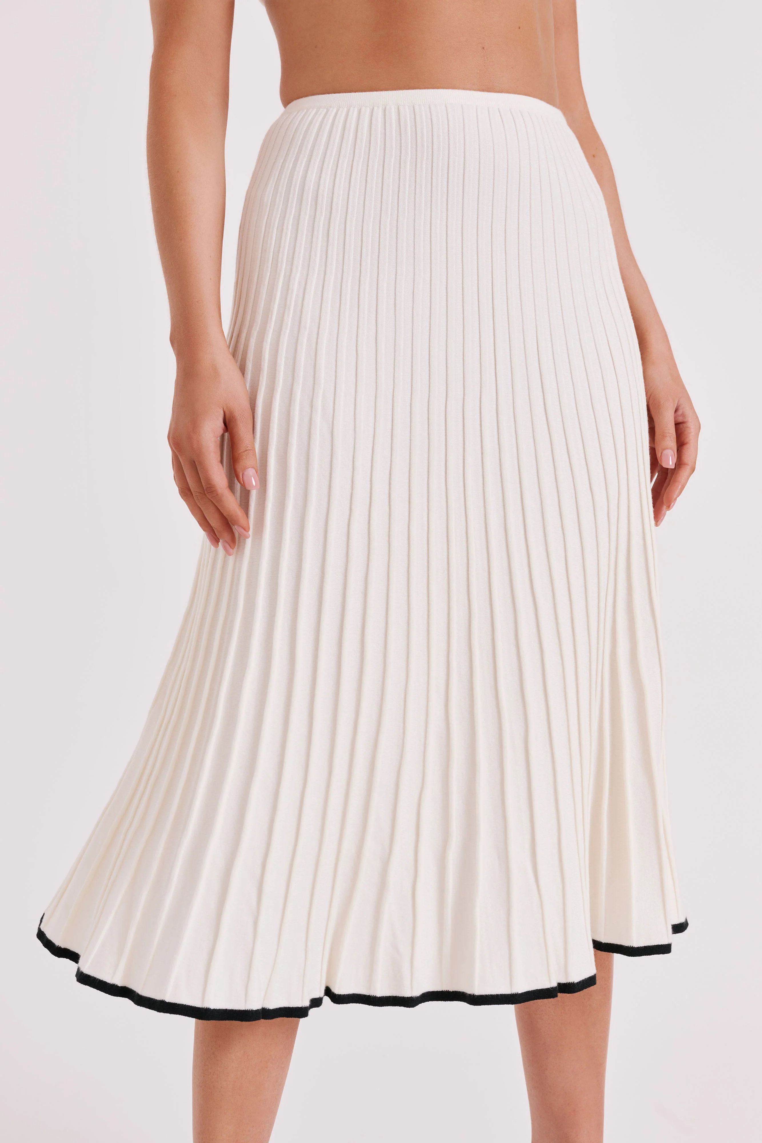 Valeria | Knitted Crop Top Skirt Set