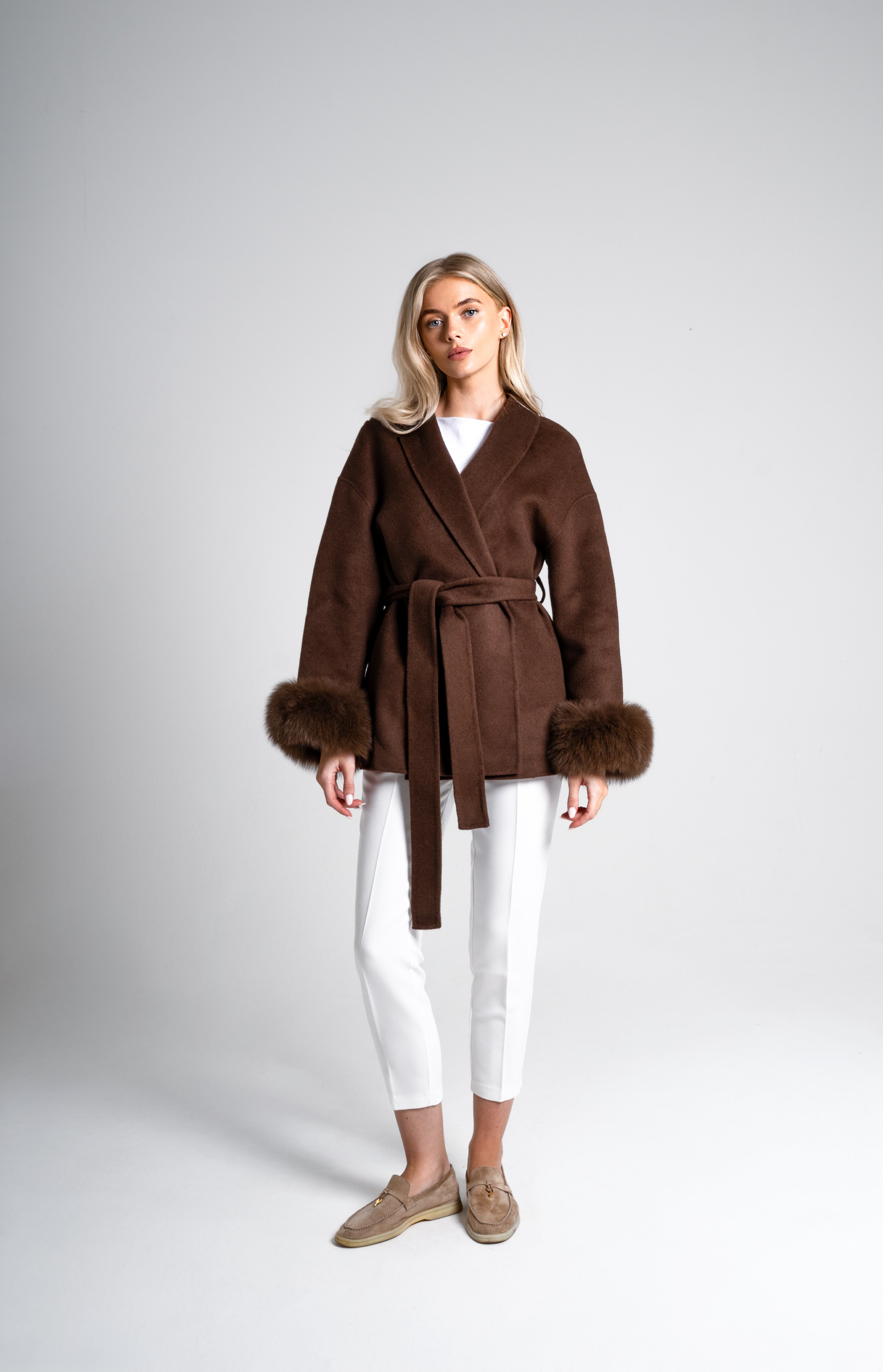Christine | Cashmere Fur Coat