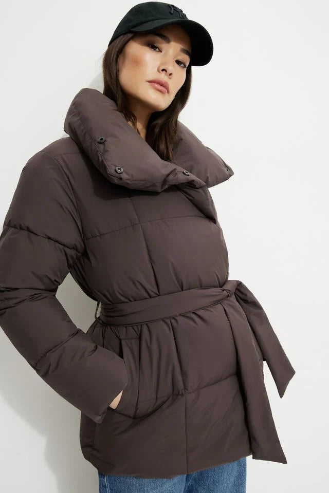 Nila | Belted Puffer Jacket
