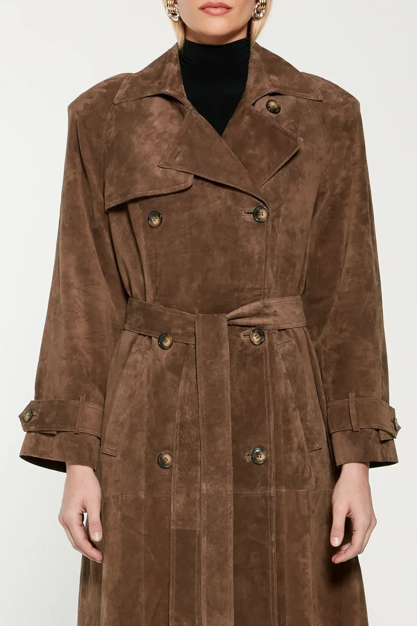 Diana | Suede Trench Coat