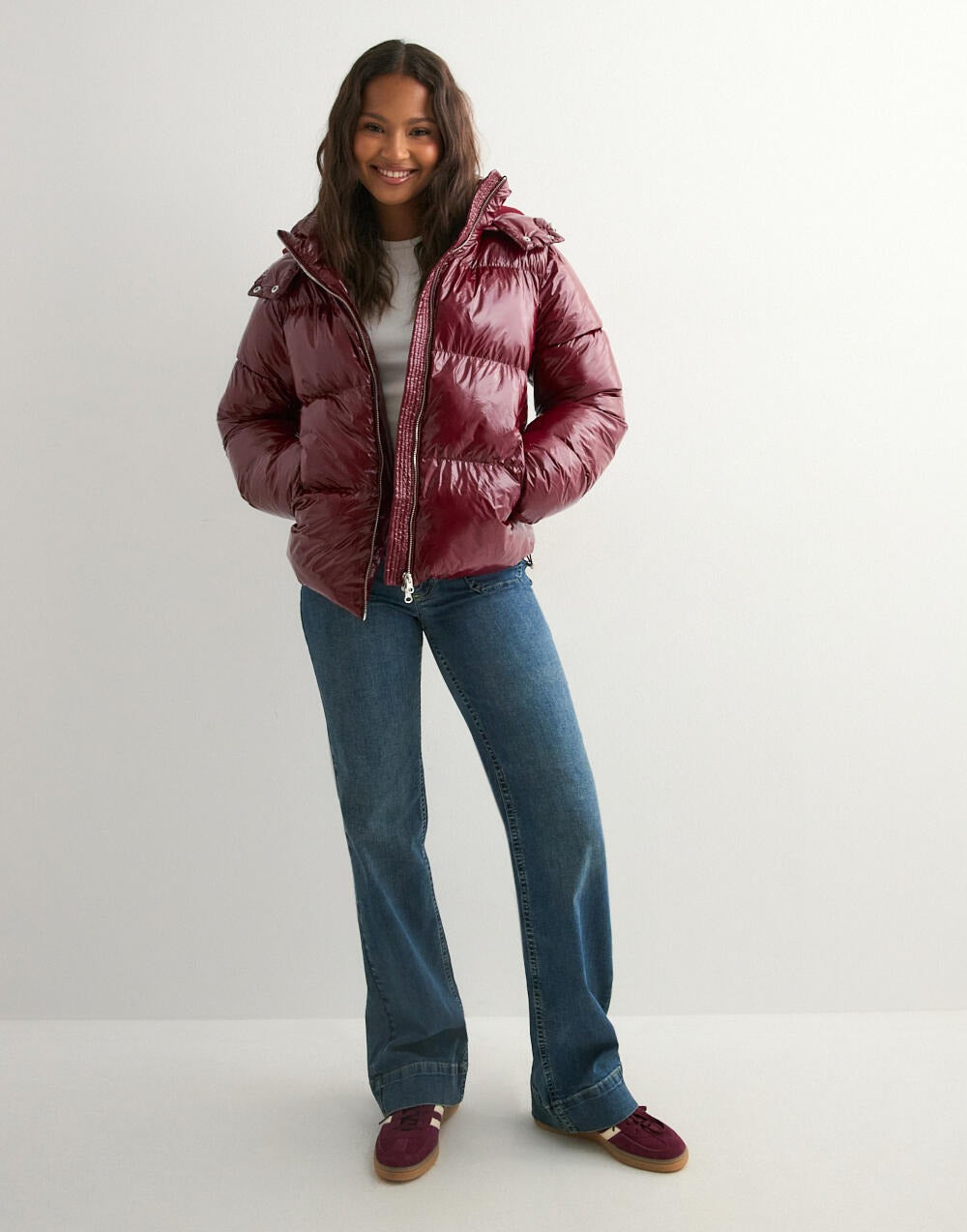 Nori | Shiny Puffer Jacket