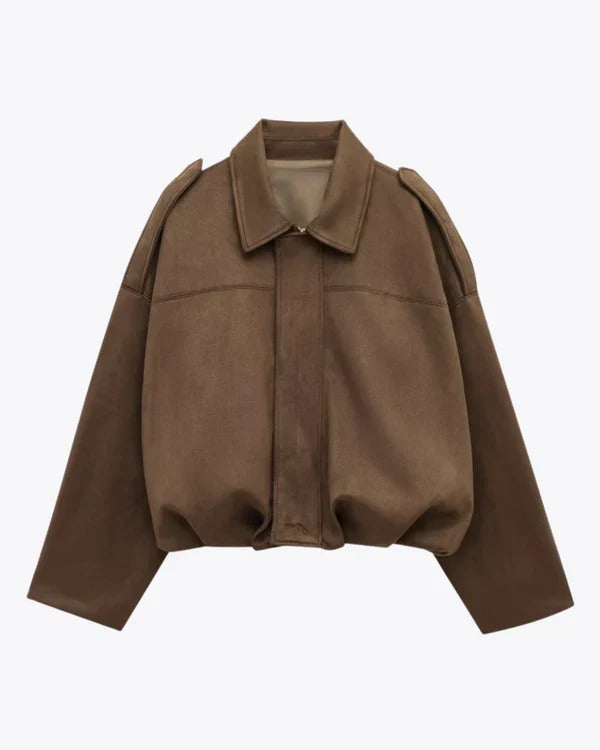 Zarae | Suede Bomber Jacket