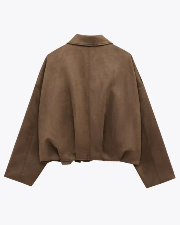 Zarae | Suede Bomber Jacket