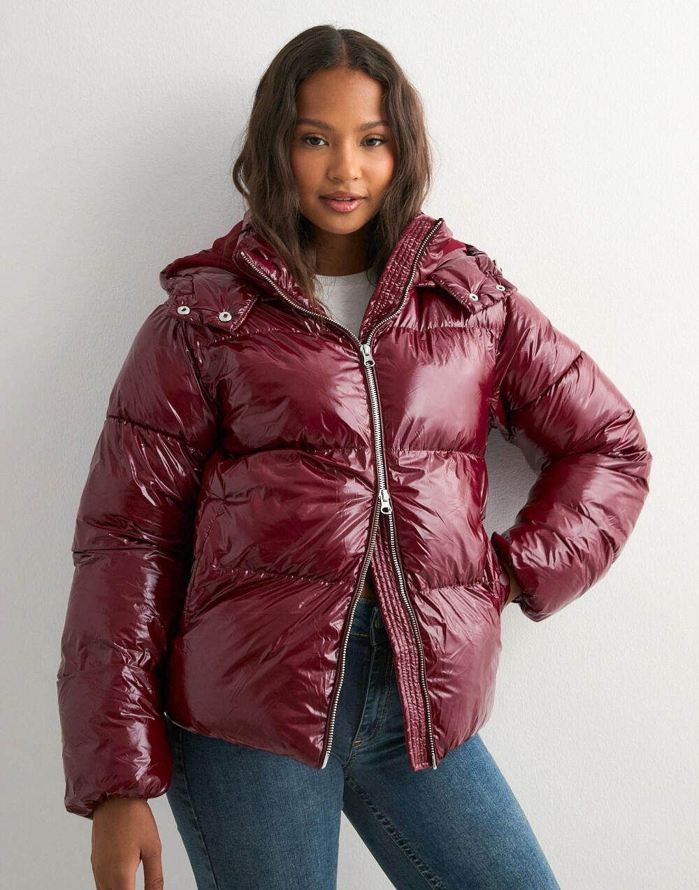 Nori | Shiny Puffer Jacket