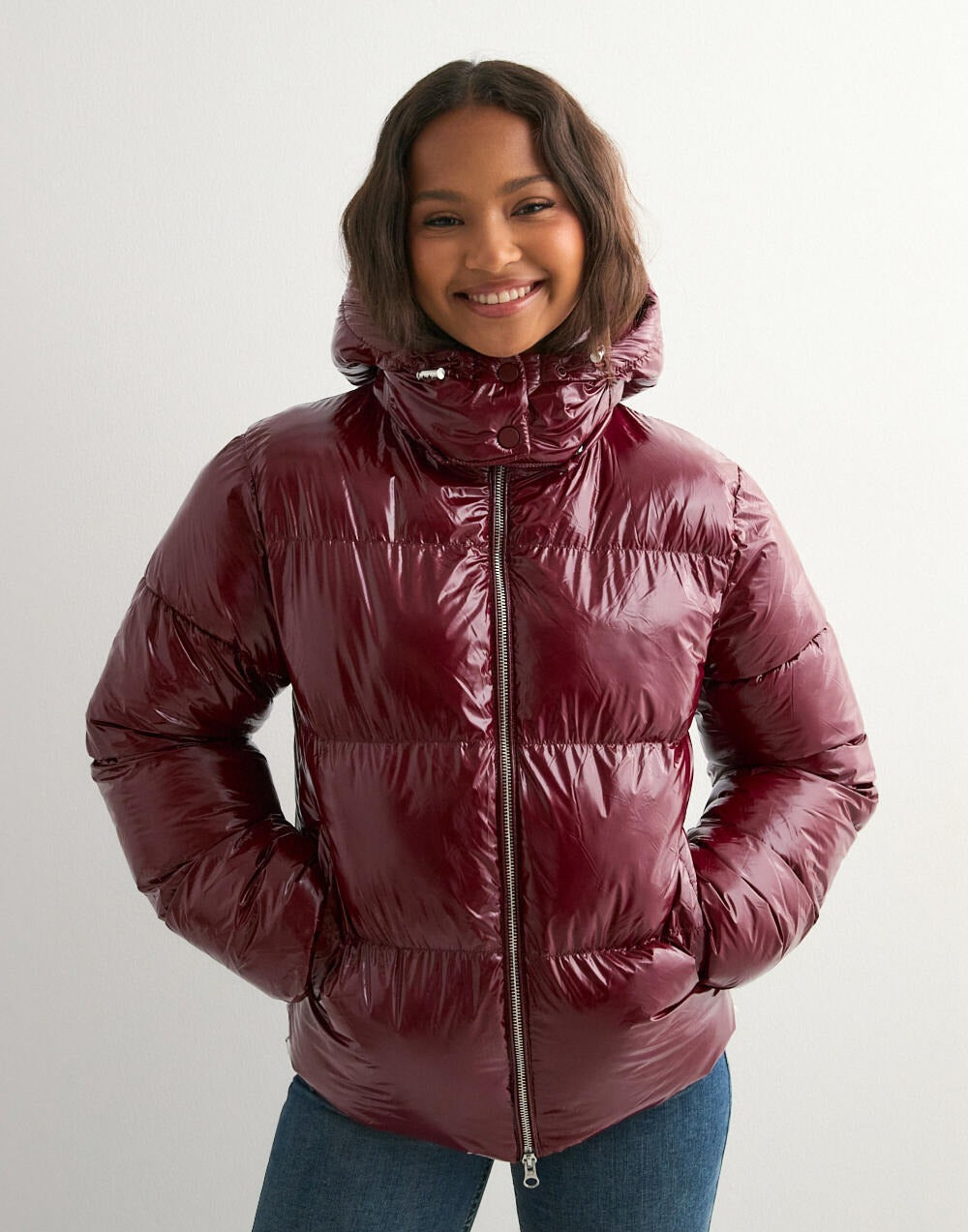 Nori | Shiny Puffer Jacket