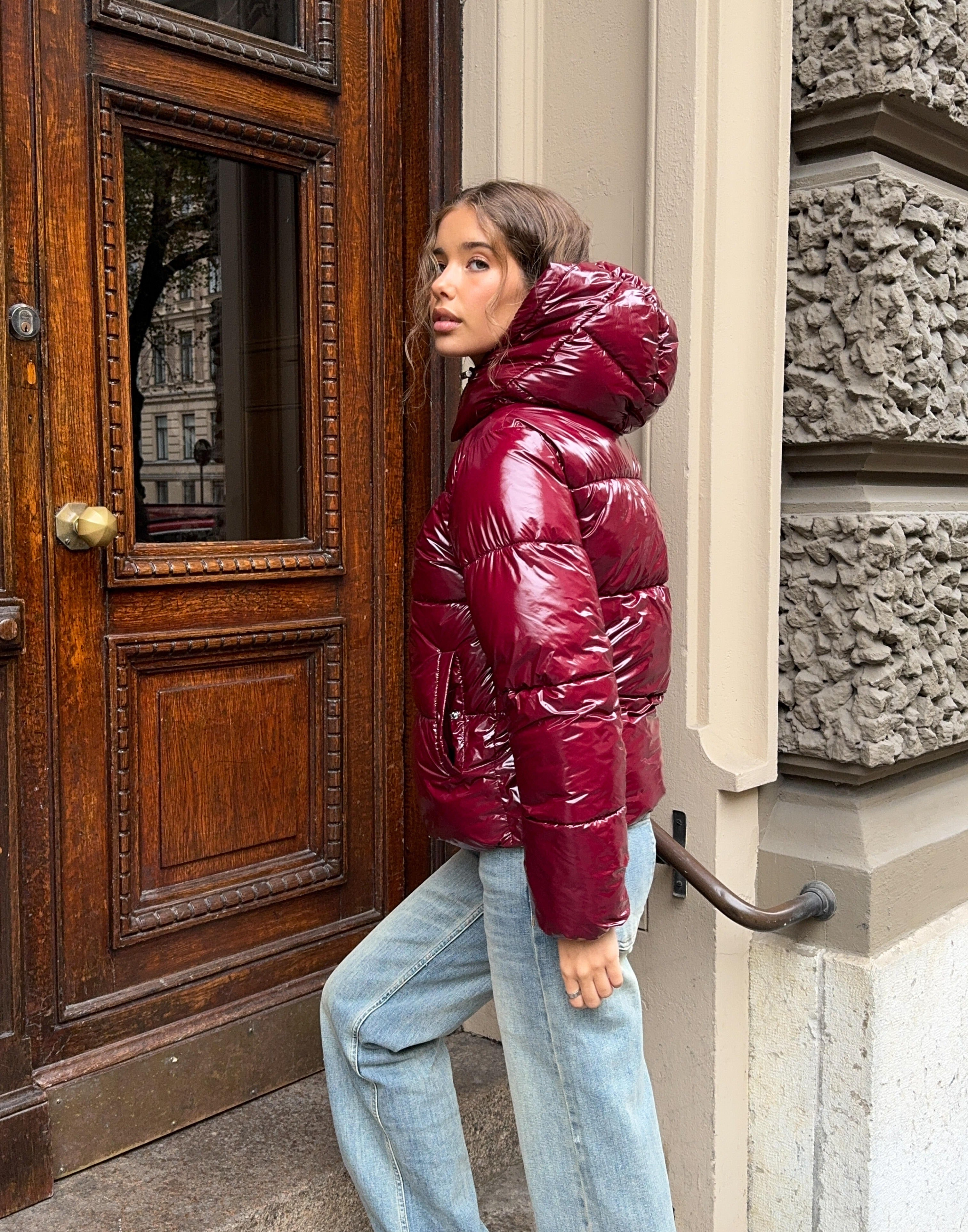 Nori | Shiny Puffer Jacket