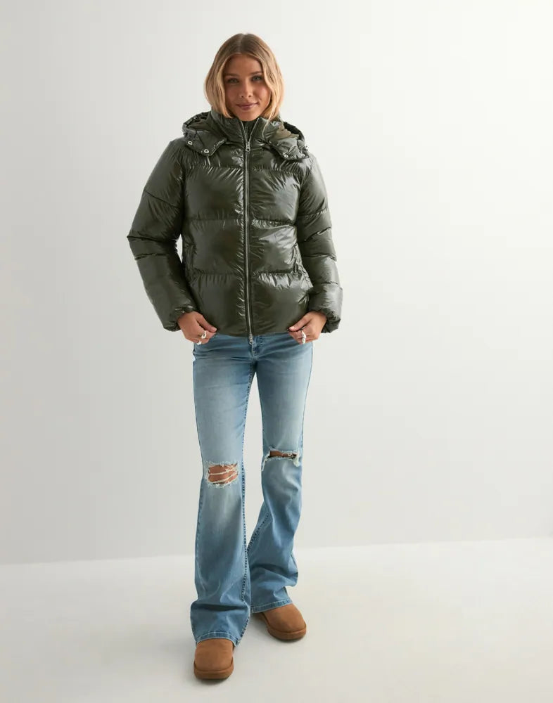 Nori | Shiny Puffer Jacket