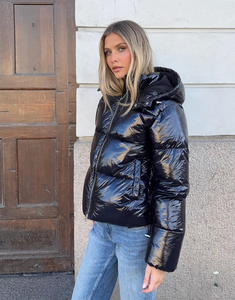 Nori | Shiny Puffer Jacket