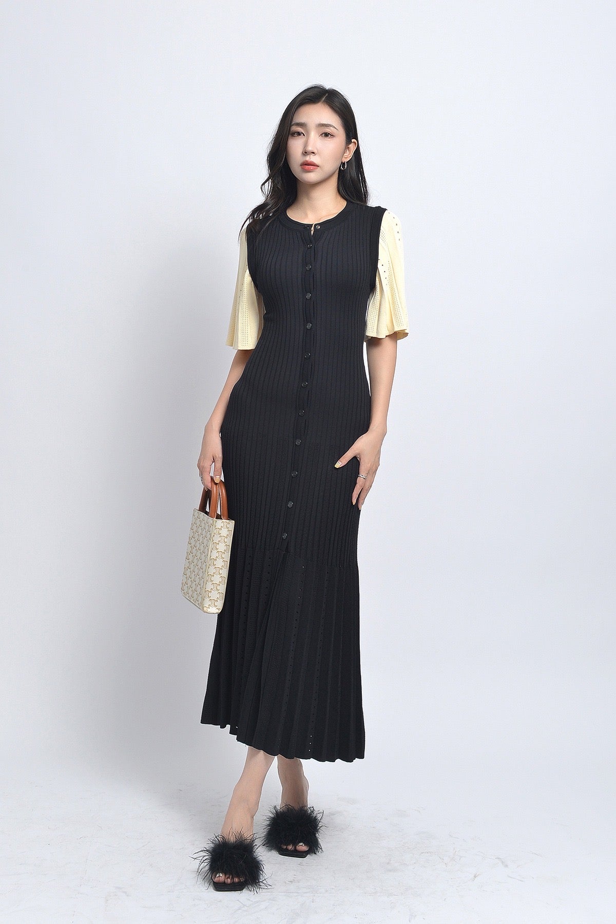 Yazmine | Knitted Midi Dress
