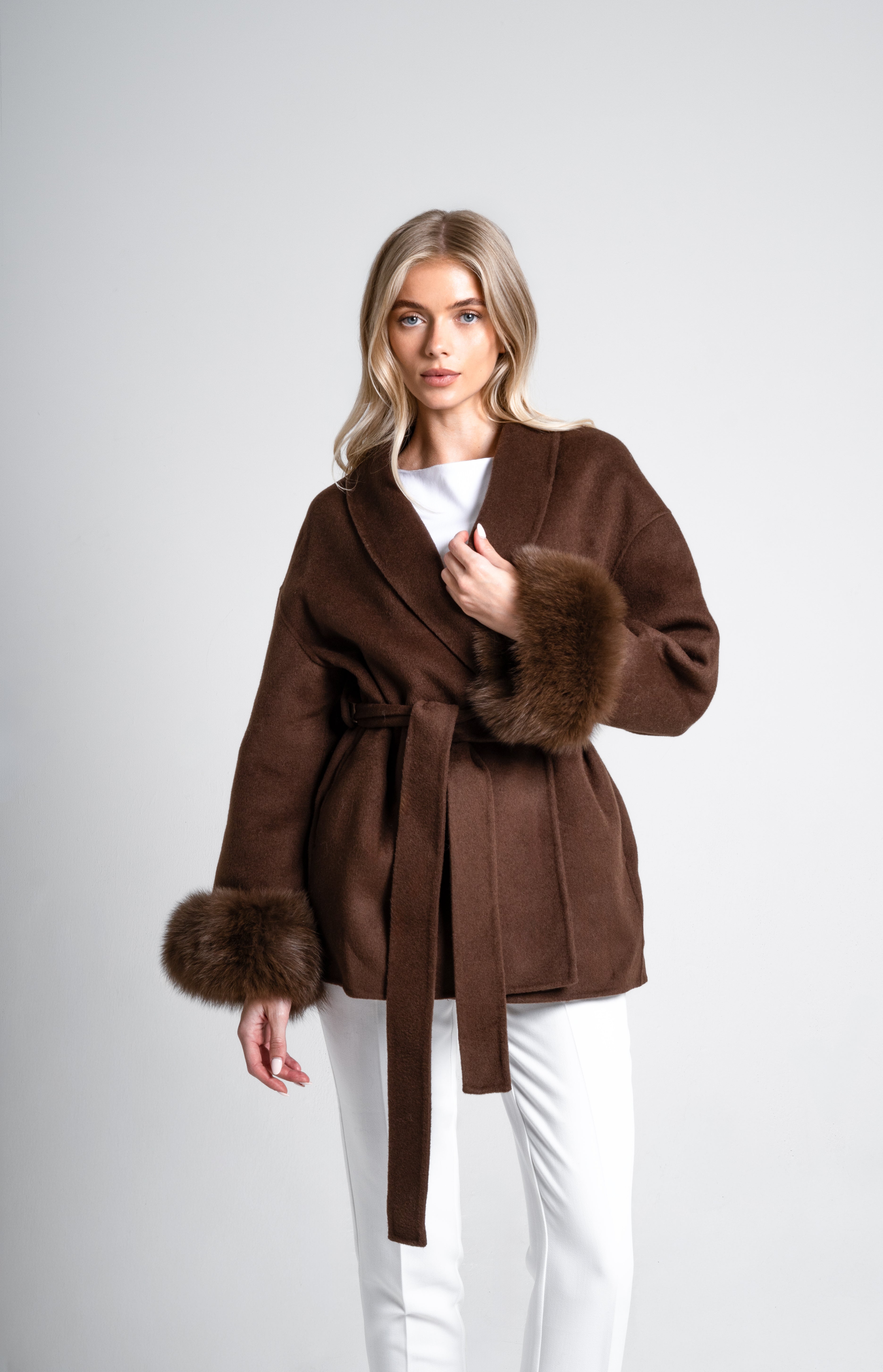 Christine | Cashmere Fur Coat