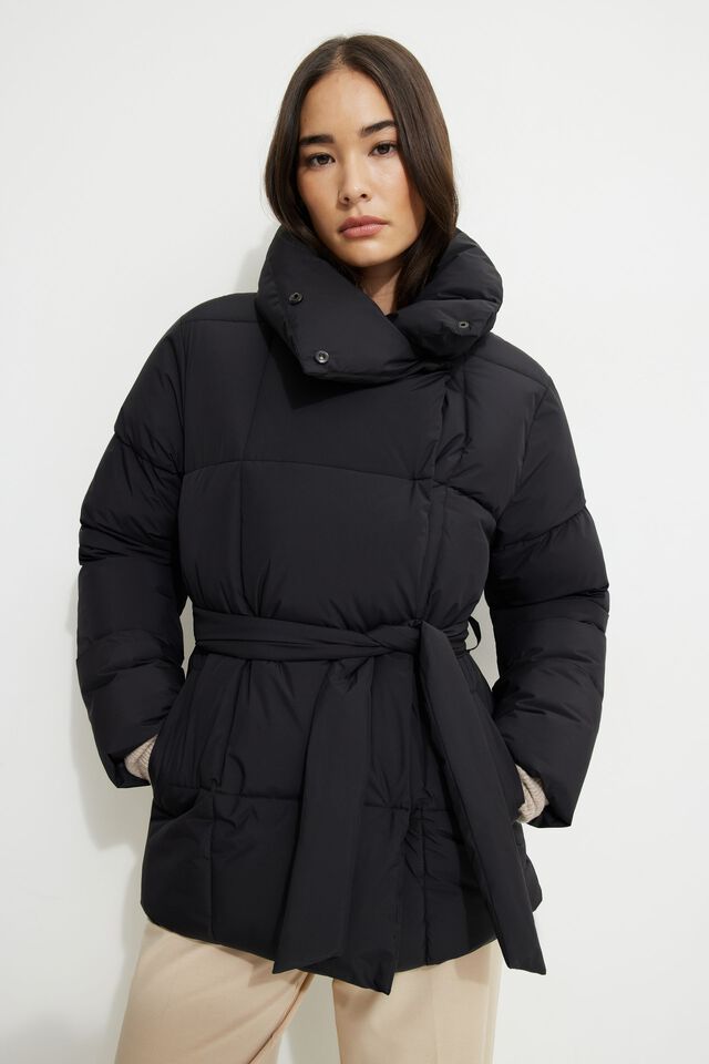 Nila | Belted Puffer Jacket