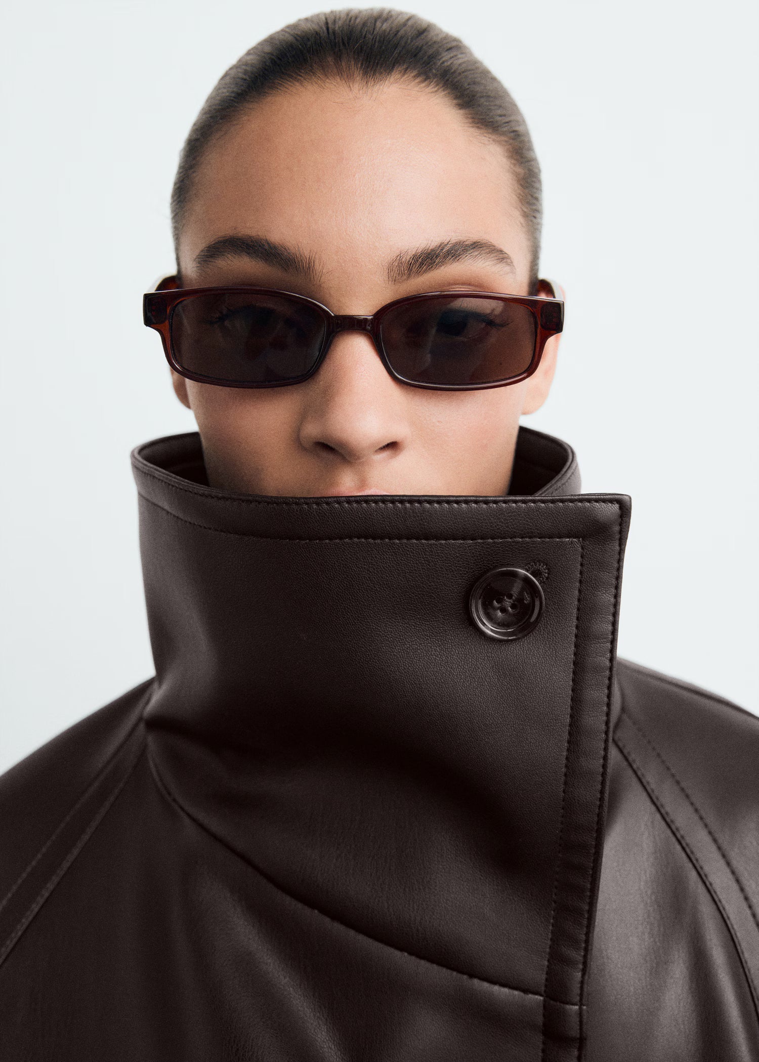 Amely | Leather Trench Coat