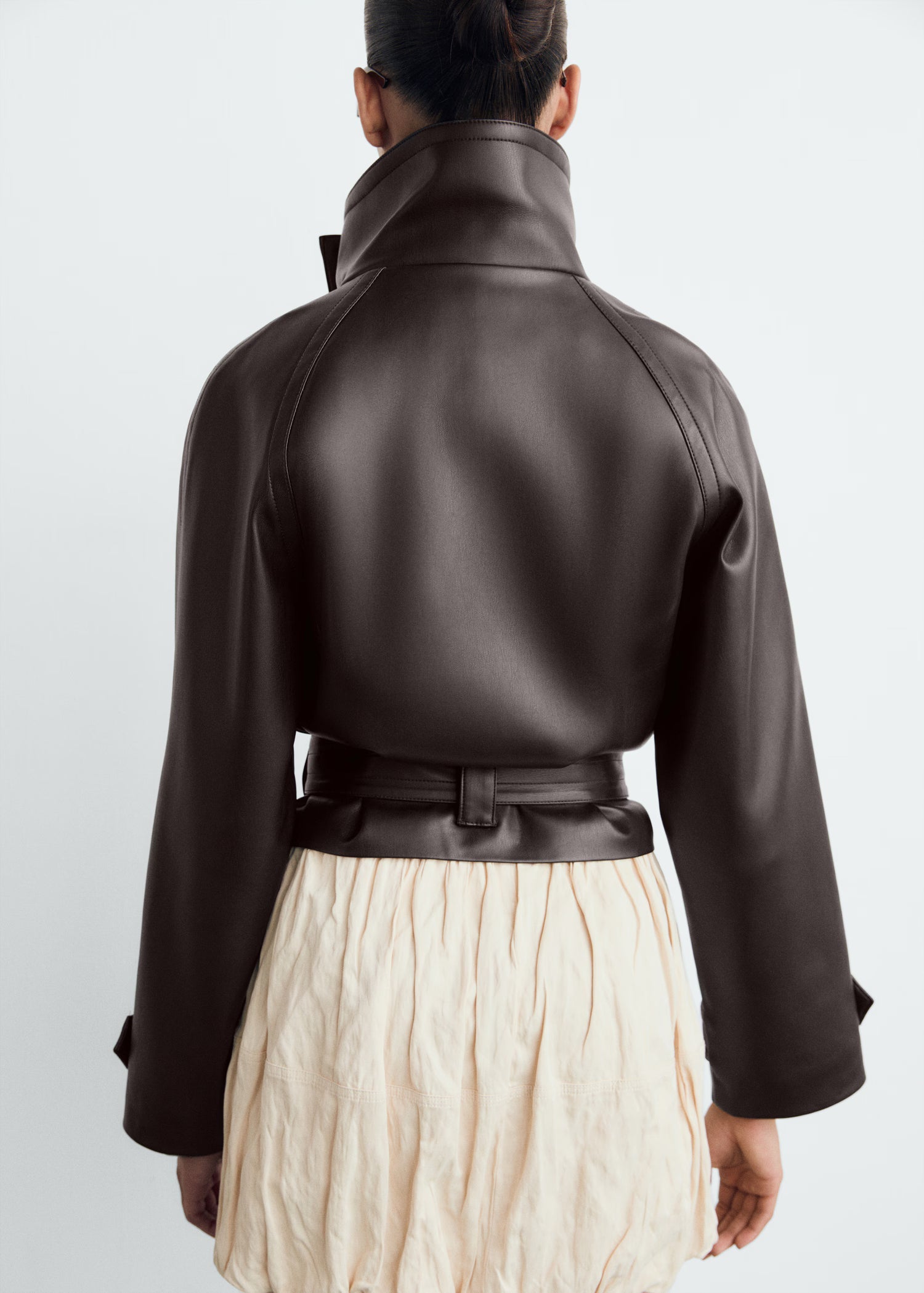 Amely | Leather Trench Coat