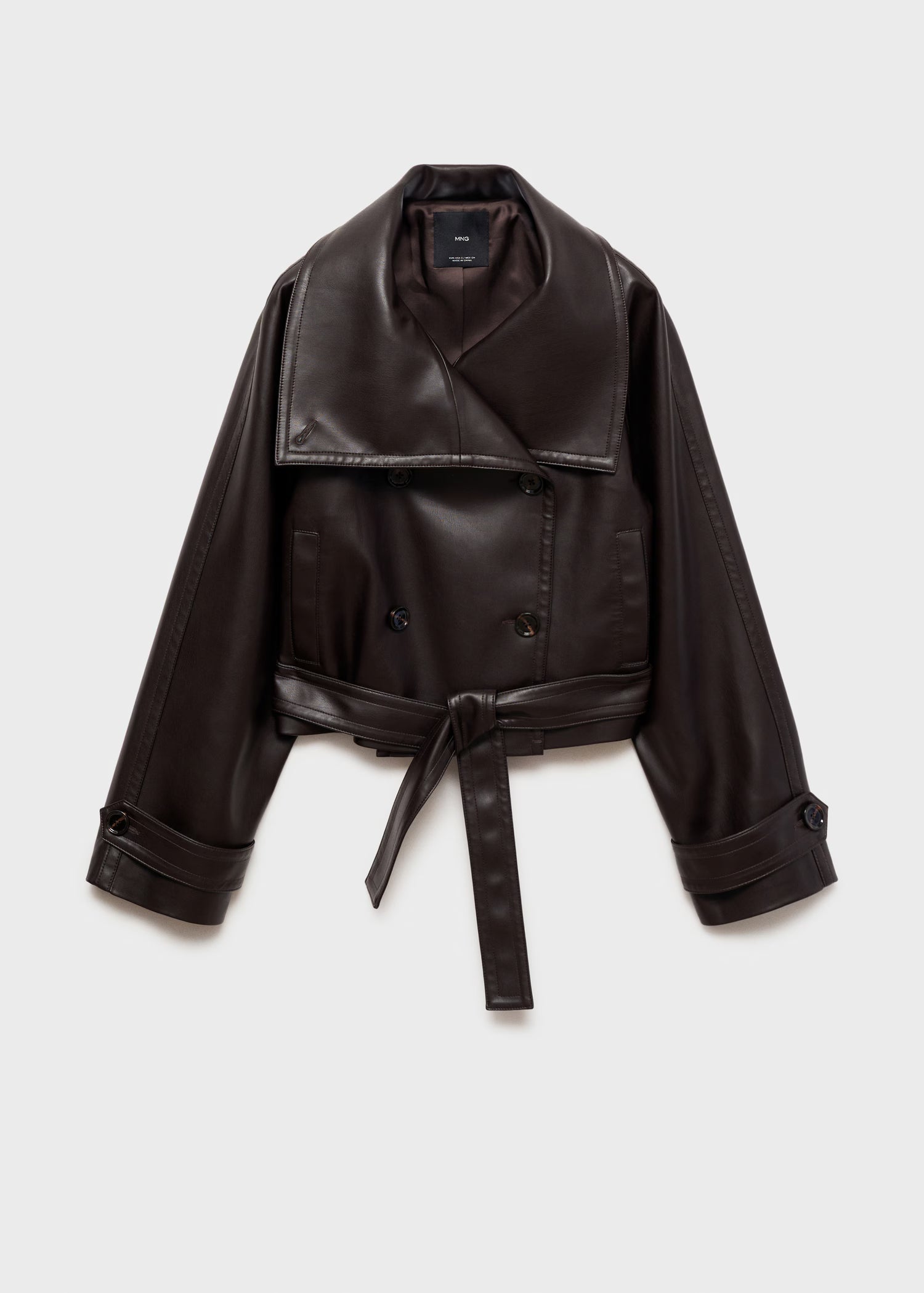 Amely | Leather Trench Coat