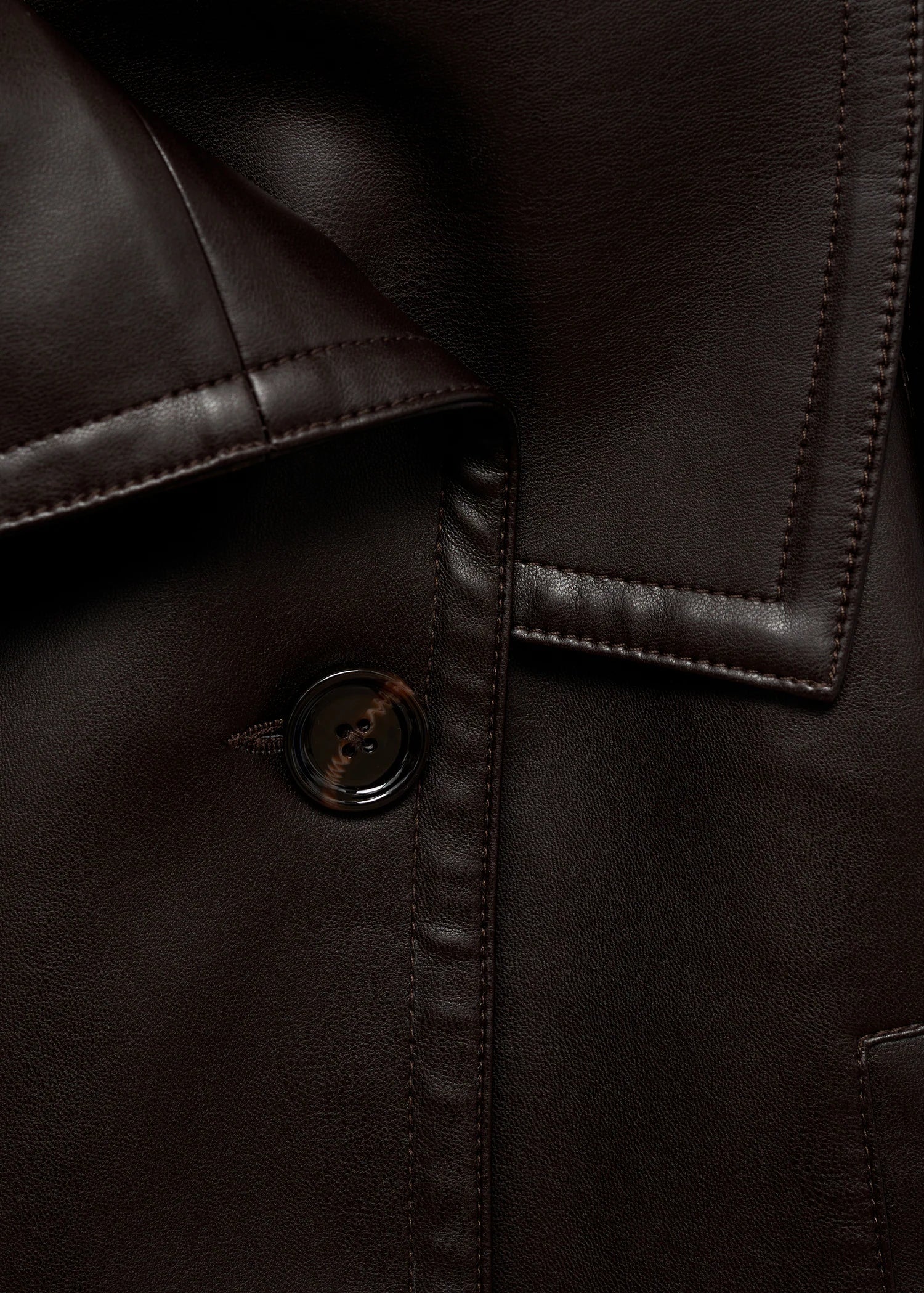 Amely | Leather Trench Coat